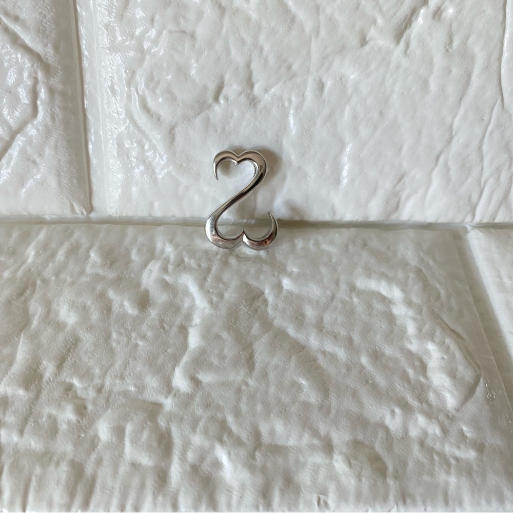 Jane Seymour Open Heart Silver Necklace Charm